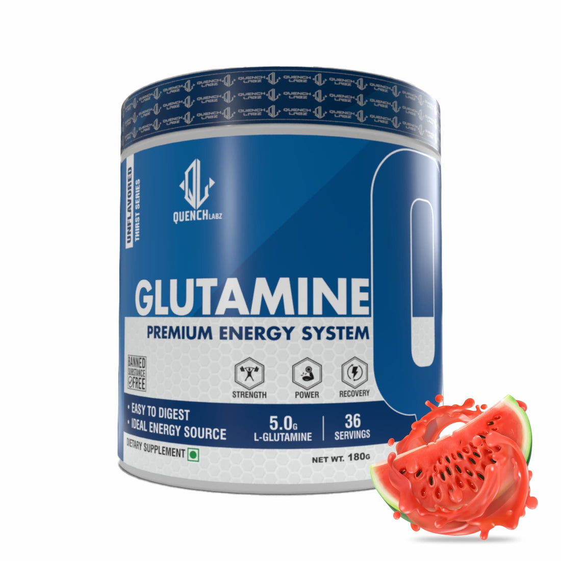 Glutamine 180 gm - Quenchlabz