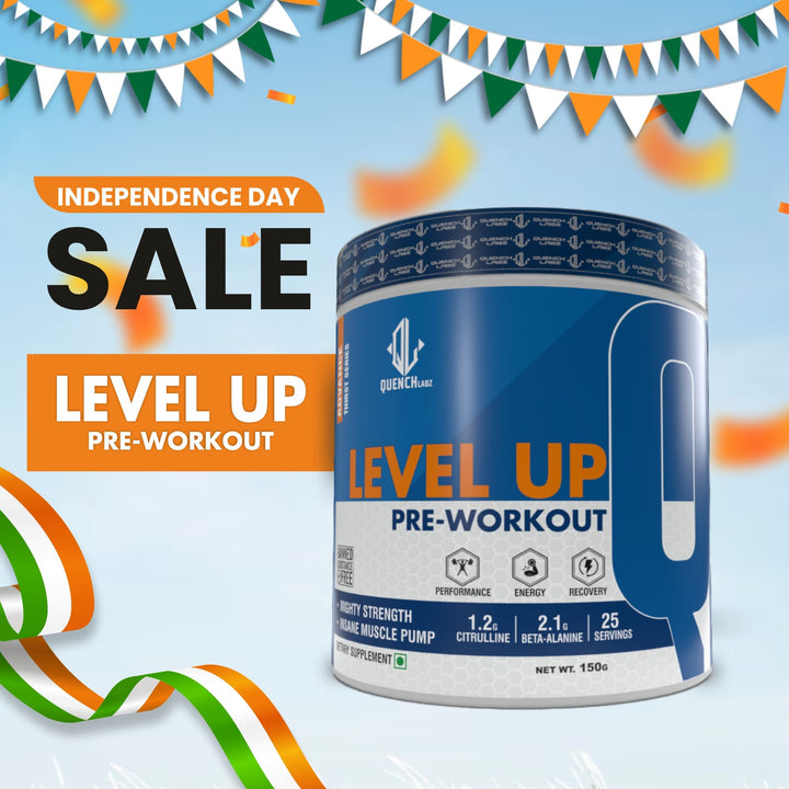 Level up Pre-Workout 150 gm | Combo pack of 2 - Quenchlabz