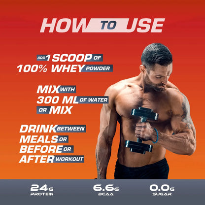 MD 100% Whey Advanced Protein | 24g Protein| 6.6g BCAA | 75 Serving