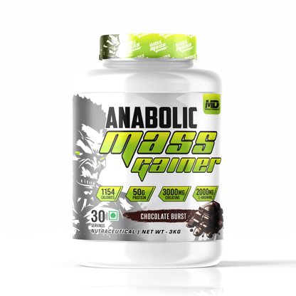 MD Anabolic Mass Gainer | 50g Protein | 3g Creatine | 2g L-Argnine | 1154kcal Energy