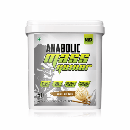 MD Anabolic Mass Gainer | 50g Protein | 3g Creatine | 2g L-Argnine | 1154kcal Energy