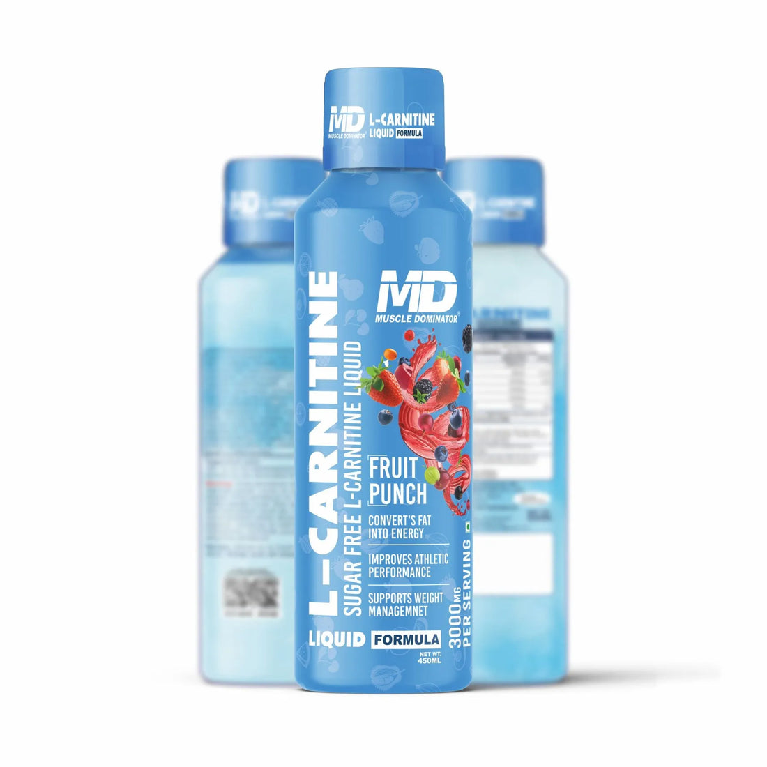 MD L-Carnitine Liquid | 3000 mg L-Carnitine  | 500 mg L-Arginine