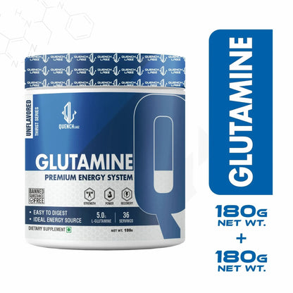 Glutamine 180 gm | Combo pack of 2