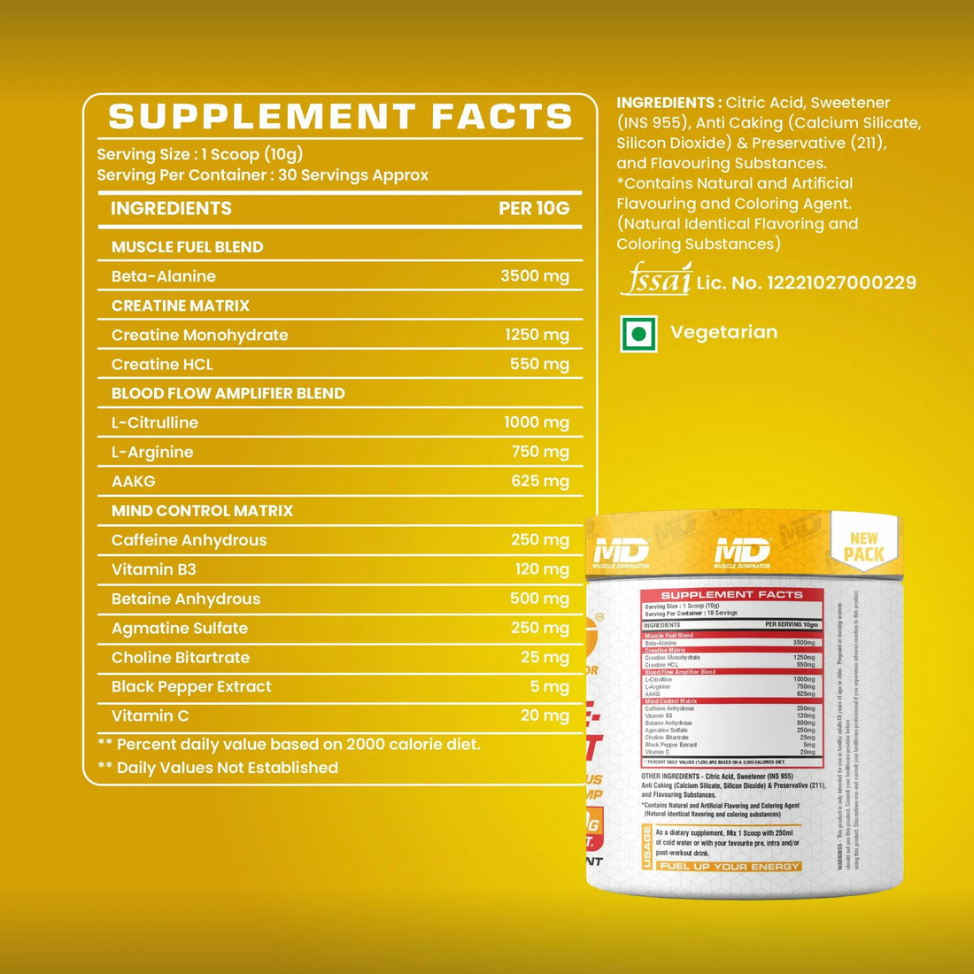 Immolator Pre-Workout With B-Alanine, L-Citrulline