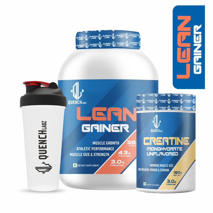 Lean Gainer 3 Kg + Creatine Monohydrate + Shaker 700 ml