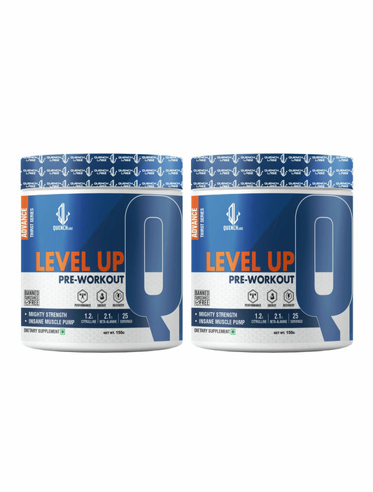 Level up Pre-Workout 150 gm | Combo pack of 2