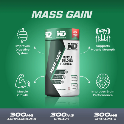 Mass Gain - Muscle Building Formula 1500mg