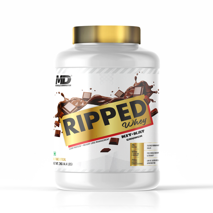 MD Ripped Whey | 28G Protein | 0.5G L-Carnitine, L-Tartrate | 0.25G Garcinia Combogia Extract