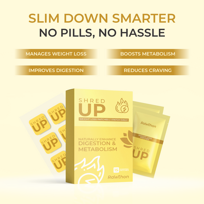 Shred-UP Natural Weight Loss Patches – Boost Metabolism & Curb Cravings