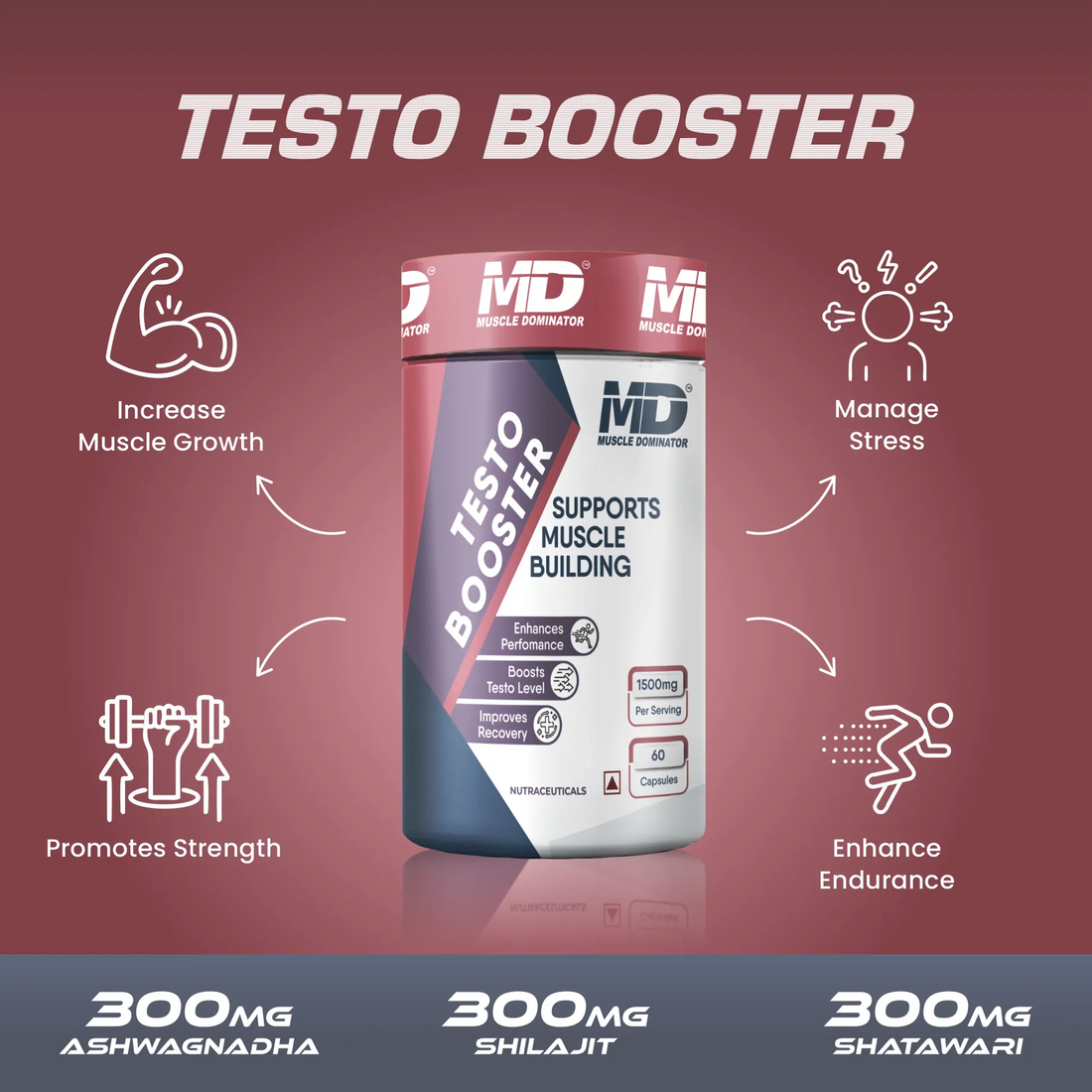 Testosterone Booster For Men 1500mg