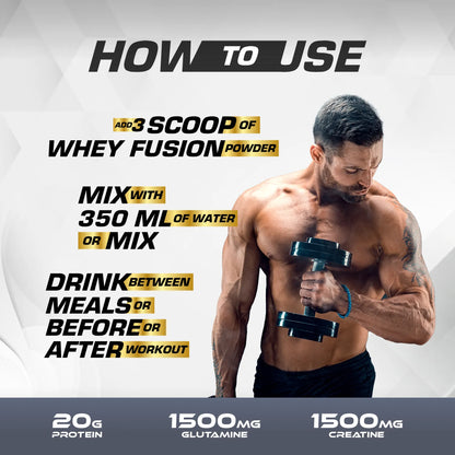 MD Whey Fusion | 20G Protein | 1.5G Glutamine | 1.5G Creatine