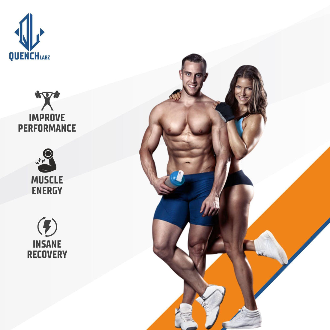 BCAA + Glutamine - Muscle Recovery Supplement - Quenchlabz