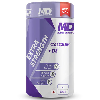 Calcium and Vitamin D3 1000mg Extra Strength - Quenchlabz