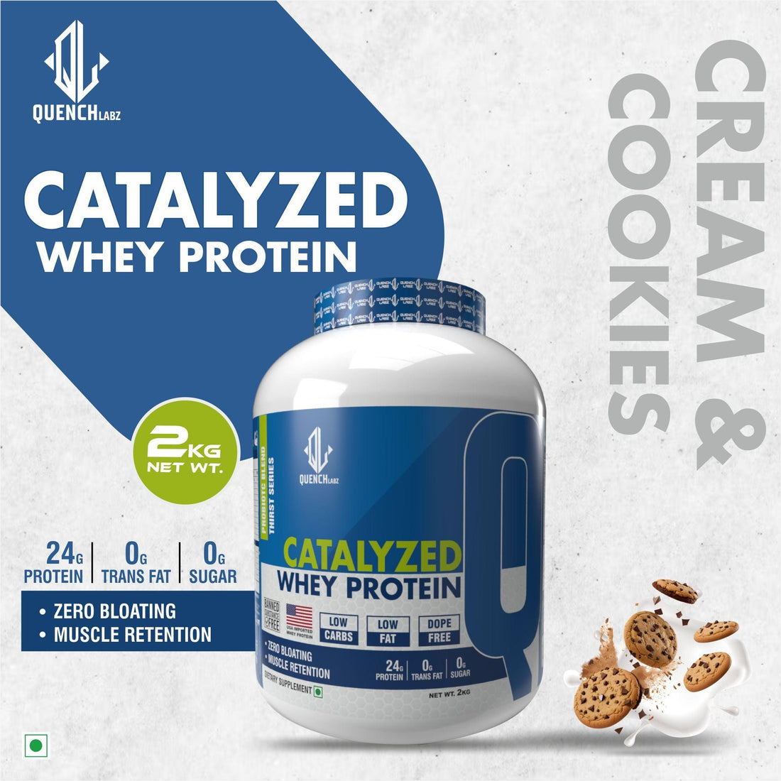 Catalyzed Whey Protein | 24 G Protein - Quenchlabz