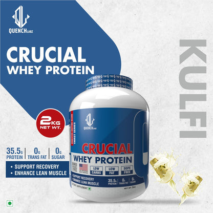 Crucial Whey Protein | Low Carb | 35.5 G Protein - Quenchlabz