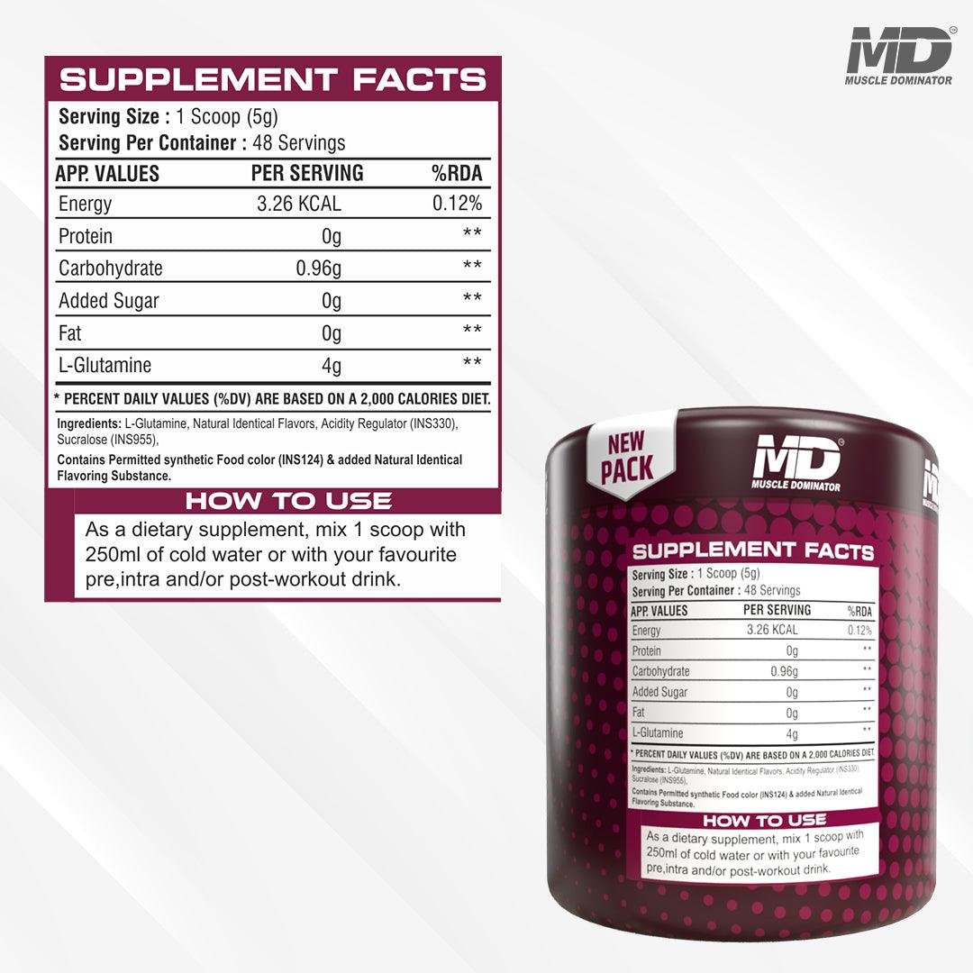 L-Glutamine Powder Glutamine - Quenchlabz