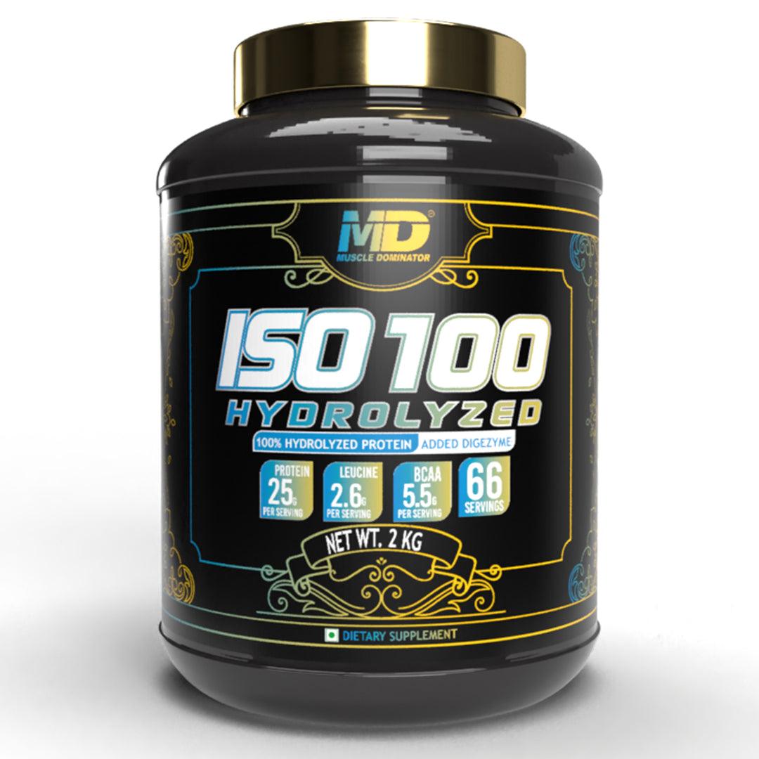 MD ISO100 HYDROLYZED WHEY | 25G Protein | 2.6G Leucine | 5.5G BCAA - Quenchlabz