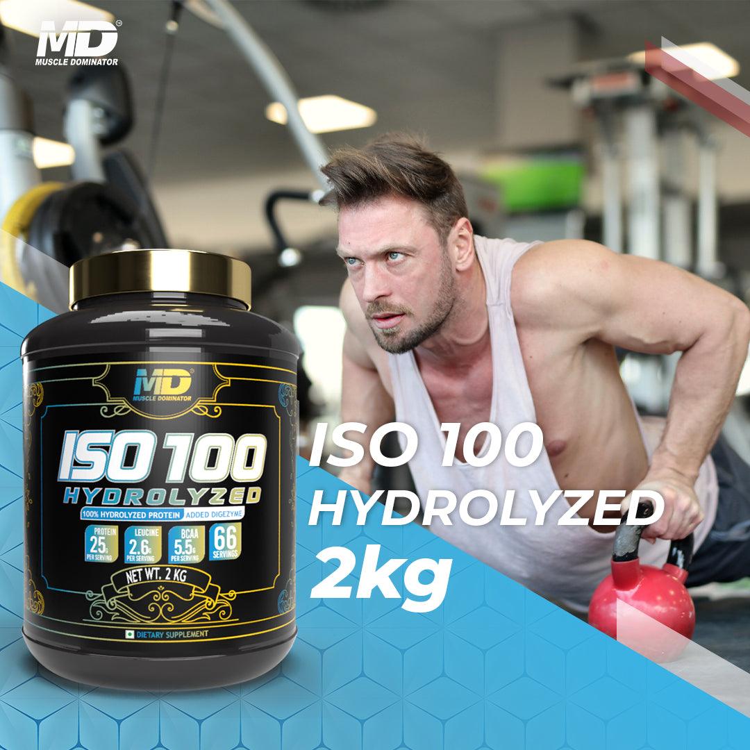 MD ISO100 HYDROLYZED WHEY | 25G Protein | 2.6G Leucine | 5.5G BCAA - Quenchlabz