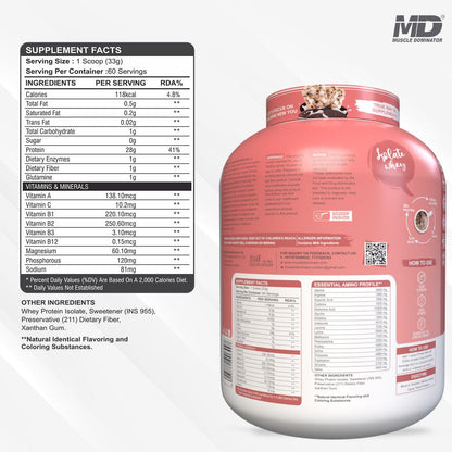 MD Isolate Whey Protein | 28 G Protein | 6 G BCAA - Quenchlabz