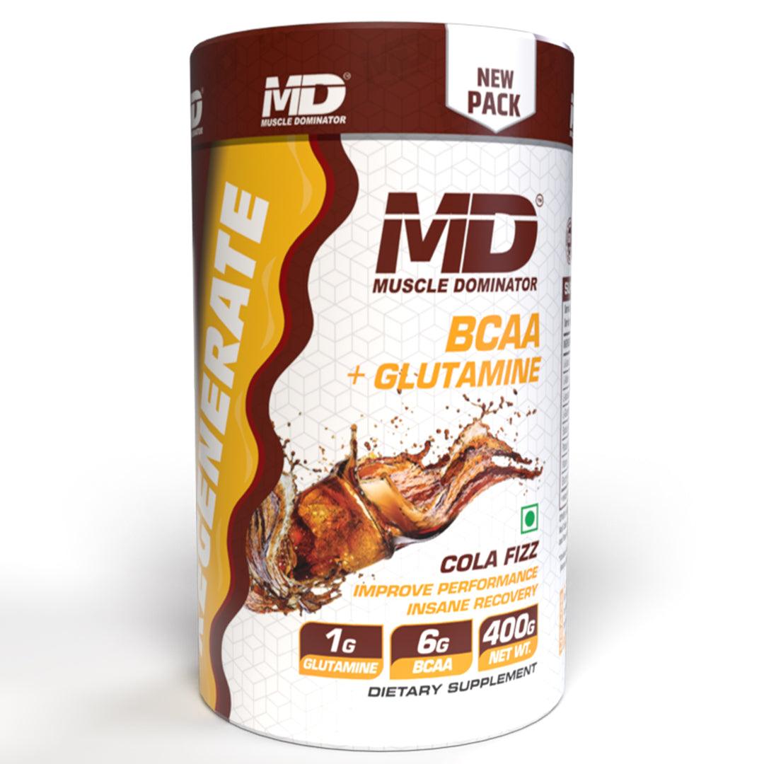 MD Regenerate BCAA + Glutamine 400 Gm - Quenchlabz