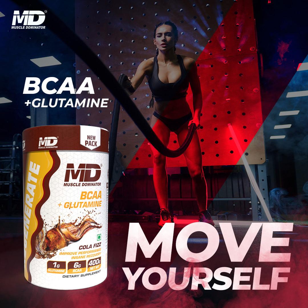 MD Regenerate BCAA + Glutamine 400 Gm - Quenchlabz