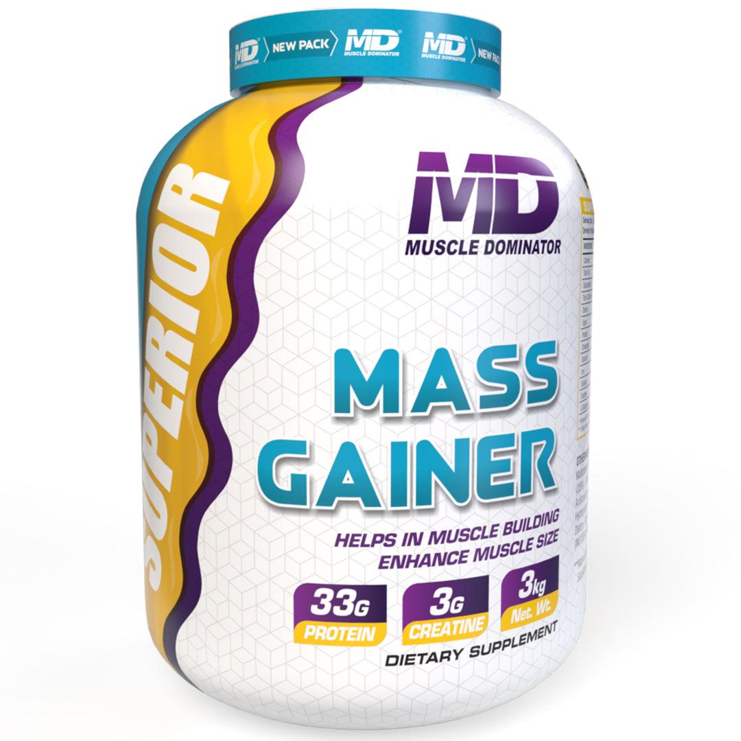 MD Superior Mass Gainer | 33 G Protein | 3 G Creatine - Quenchlabz