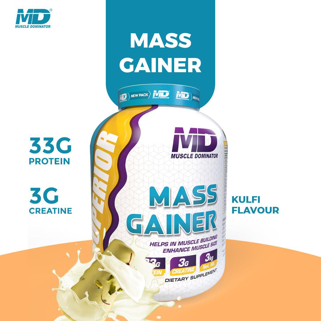 MD Superior Mass Gainer | 33 G Protein | 3 G Creatine - Quenchlabz