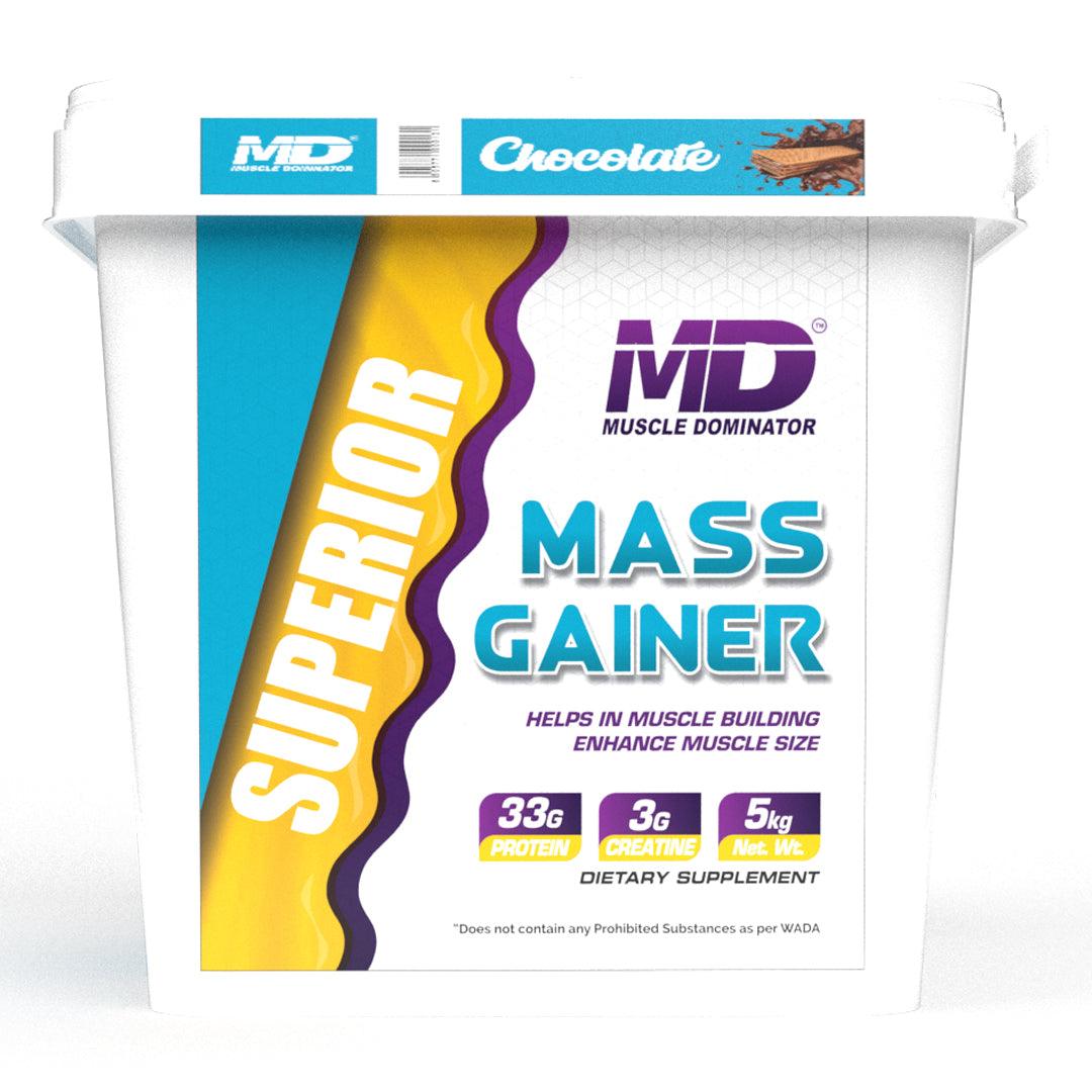 MD Superior Mass Gainer | 33 G Protein | 3 G Creatine - Quenchlabz