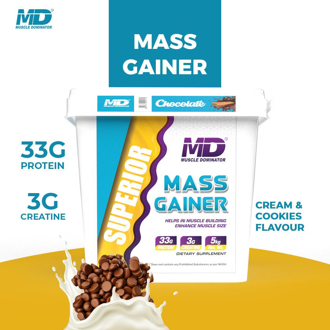 MD Superior Mass Gainer | 33 G Protein | 3 G Creatine - Quenchlabz