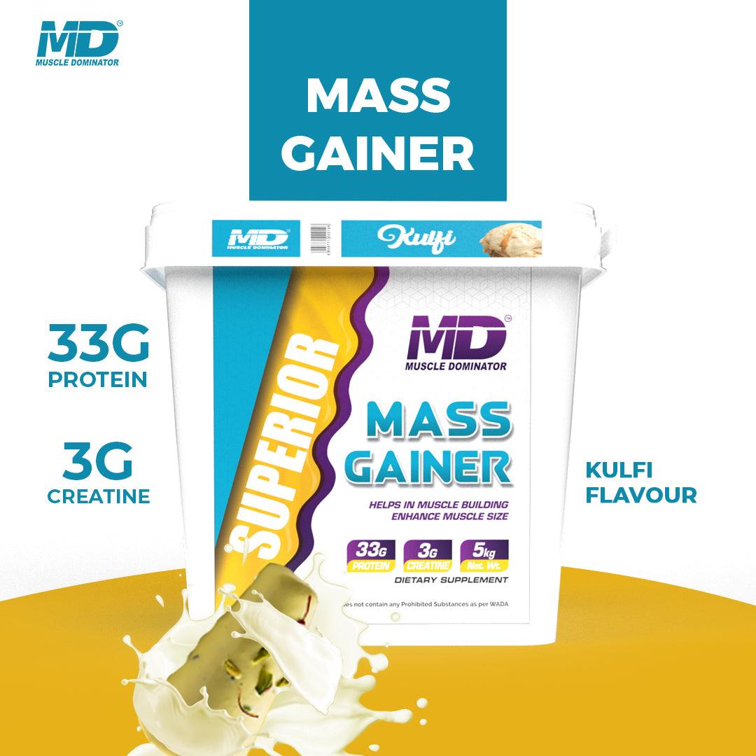 MD Superior Mass Gainer | 33 G Protein | 3 G Creatine - Quenchlabz