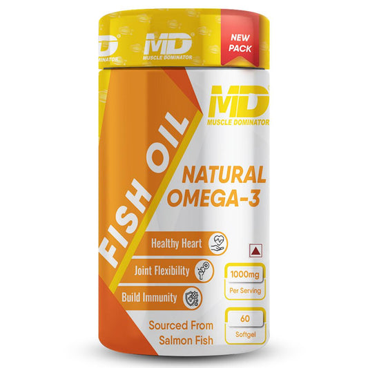 NATURAL OMEGA-3 Fish Oil 1000mg Softgels - Quenchlabz