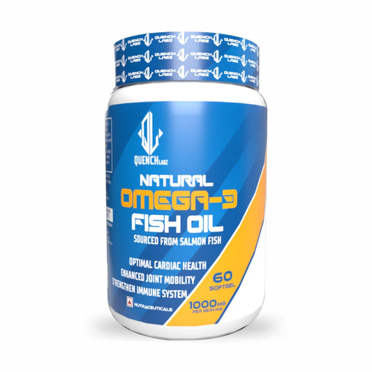 Natural Omega-3 Fish Oil - Improve Health & Well-being - Quenchlabz