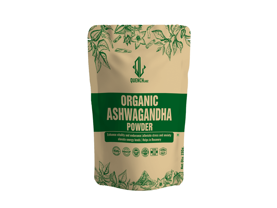 Organic Ashwagandha Powder - Nature's Stress Buster - Quenchlabz