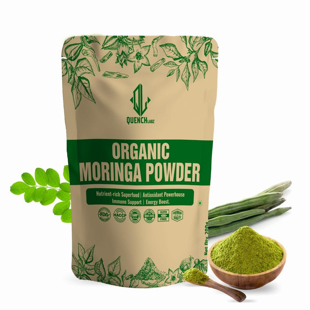 Organic Moringa Powder | Powerhouse of Minerals & Anti Oxidants - Quenchlabz