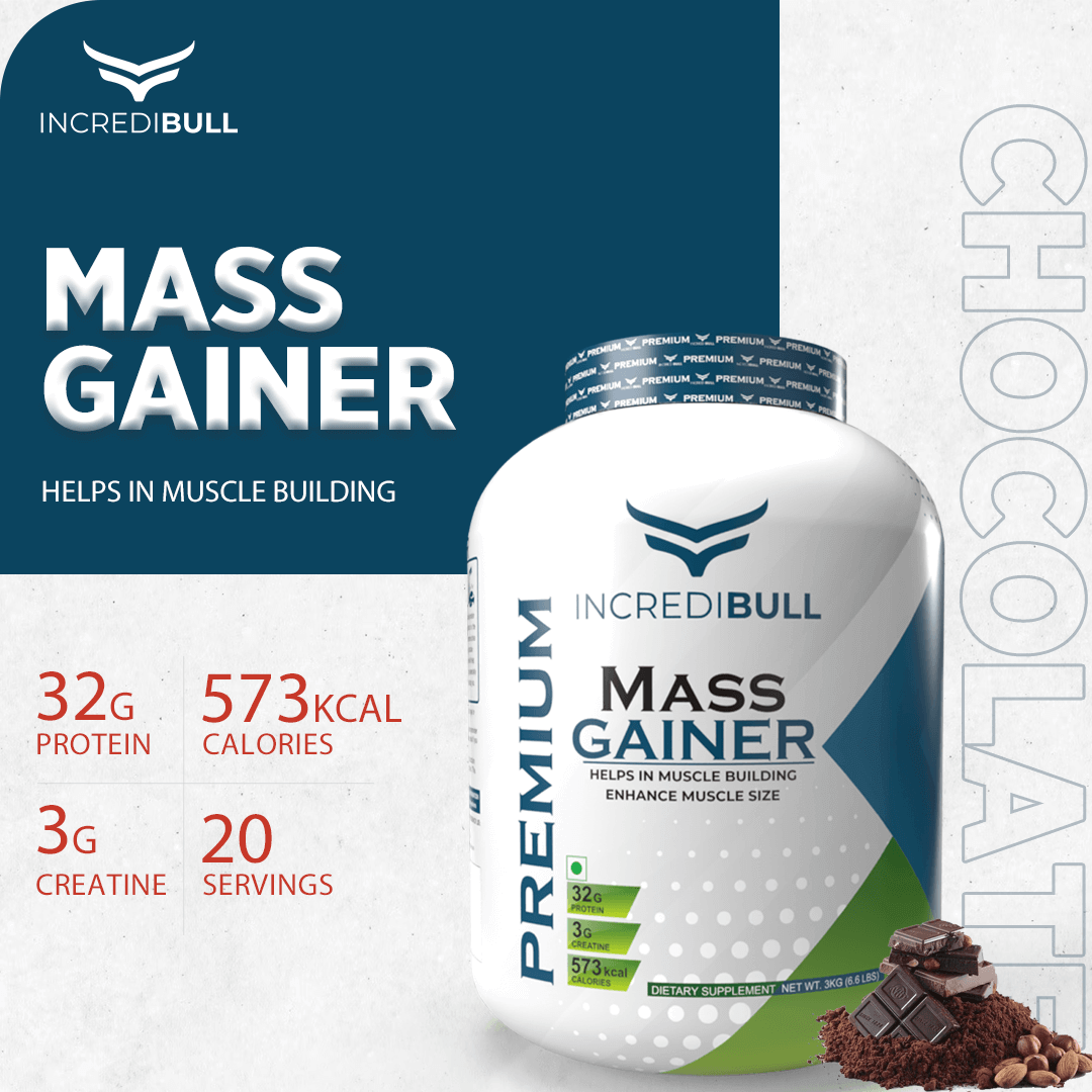 IB Premium Mass Gainer | 32 G Protein | 3 G Creatine - Quenchlabz