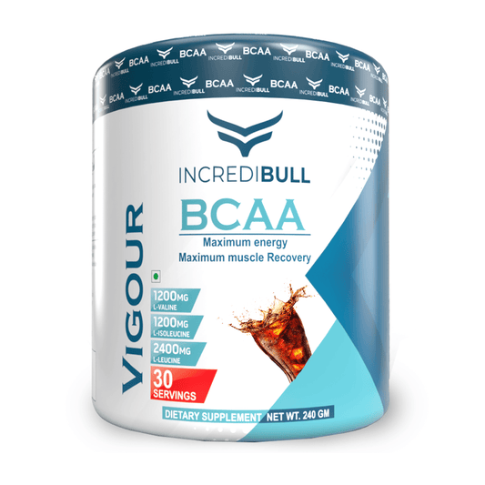 Vigour BCAA | 1.2 G L-Isoleucine | 1.2 G L-Valine | 2.4 g L-Leucine - Quenchlabz