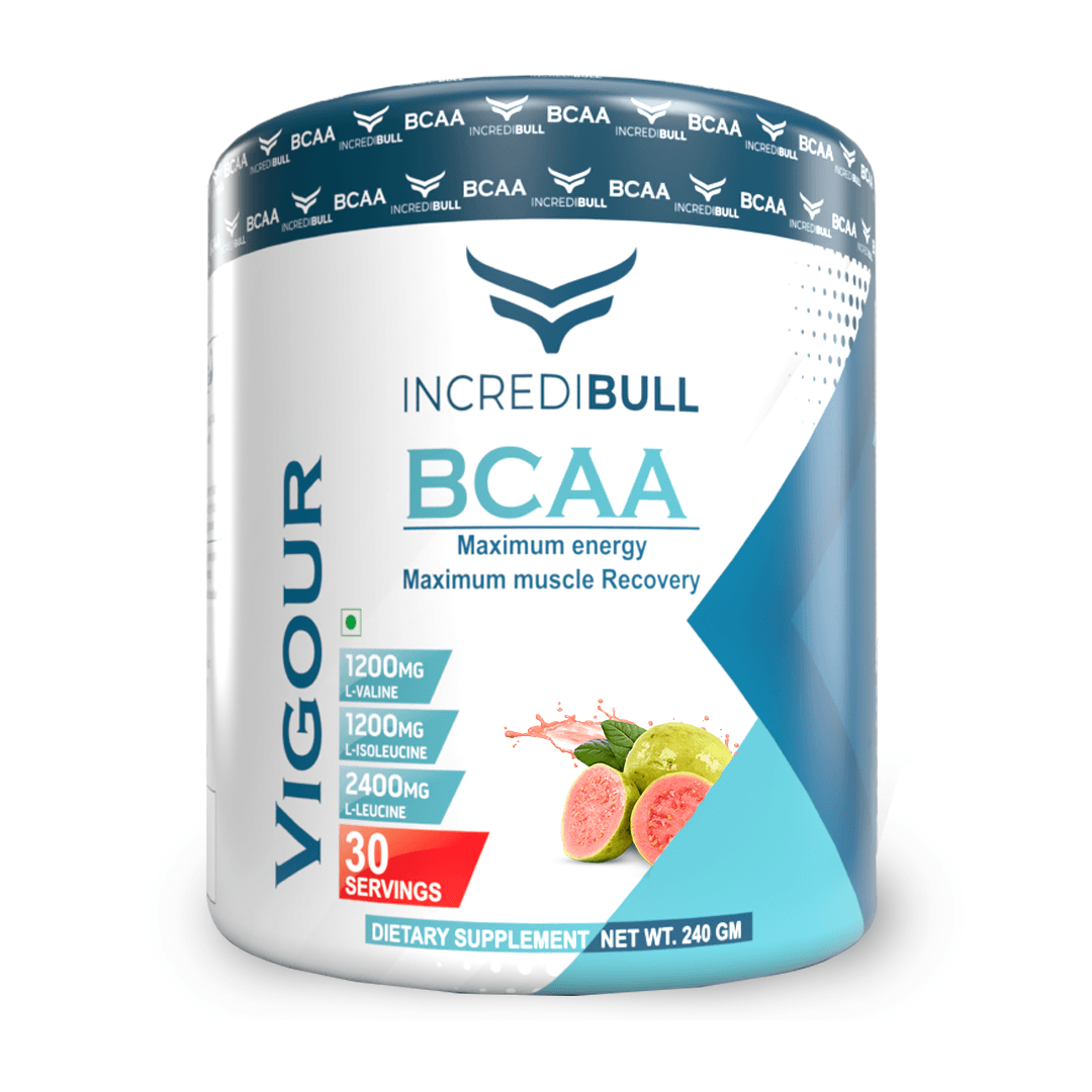 Vigour BCAA | 1.2 G L-Isoleucine | 1.2 G L-Valine | 2.4 g L-Leucine - Quenchlabz