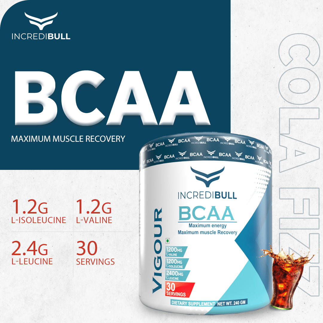 IB Vigour BCAA | 1.2 G L-Isoleucine | 1.2 G L-Valine | 2.4 g L-Leucine - Quenchlabz