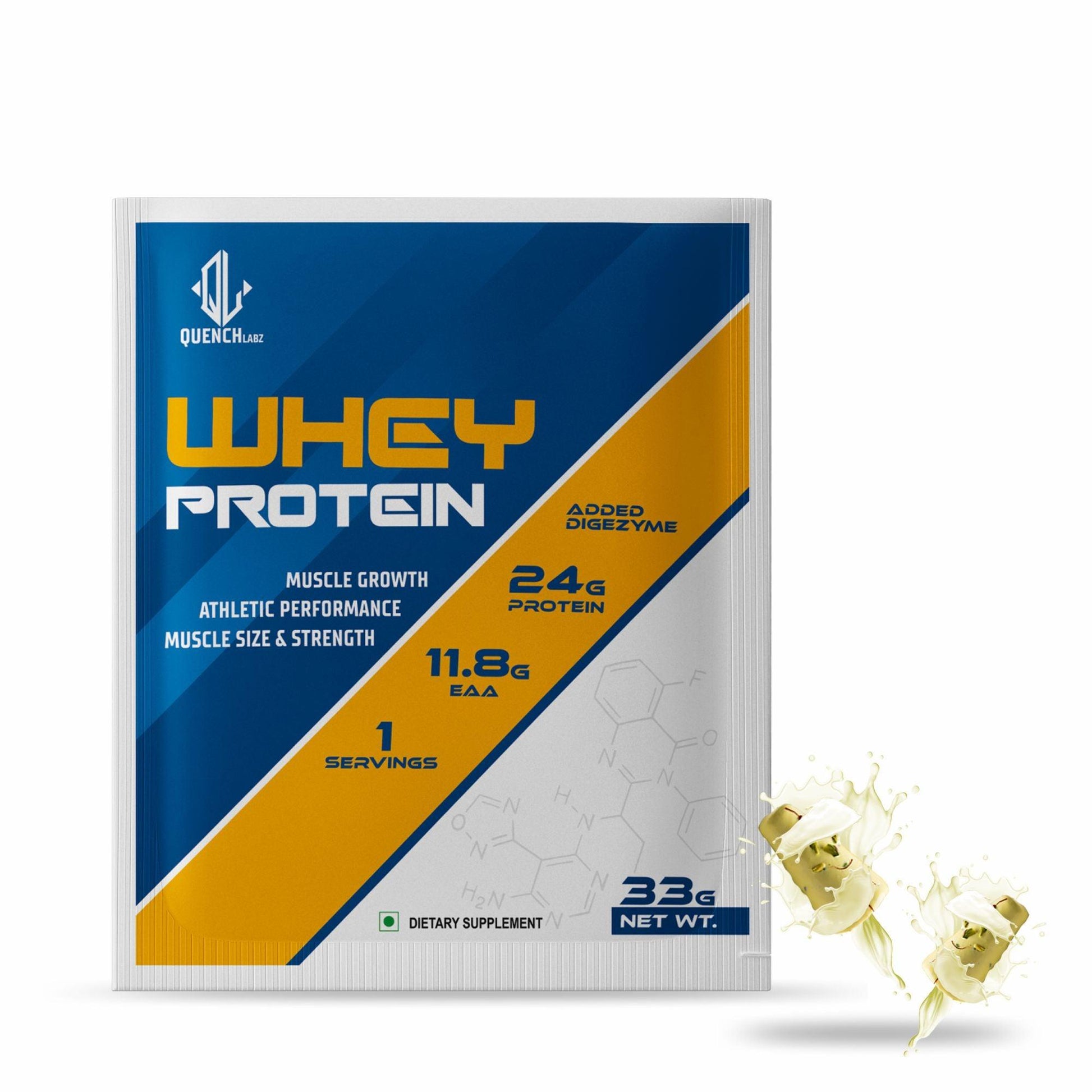 Whey Protein | Clinically Tested 50% Higher Protein Absorption - Quenchlabz