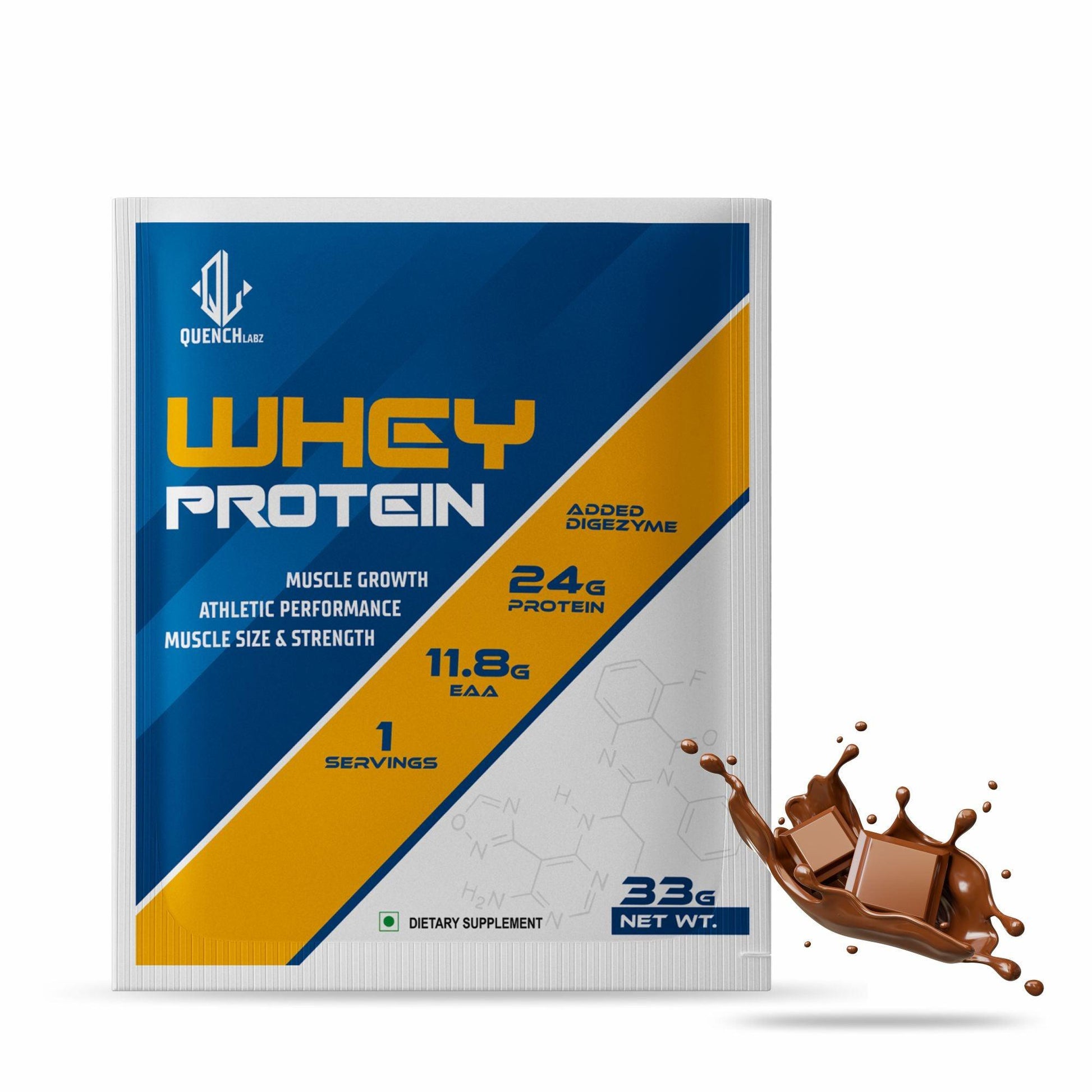 Whey Protein | Clinically Tested 50% Higher Protein Absorption - Quenchlabz